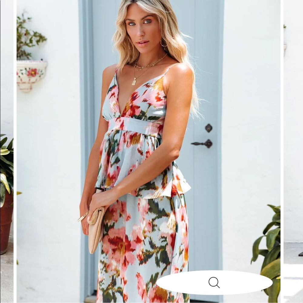 Russell floral ruffle tiered VICI dress - Picture 2 of 8